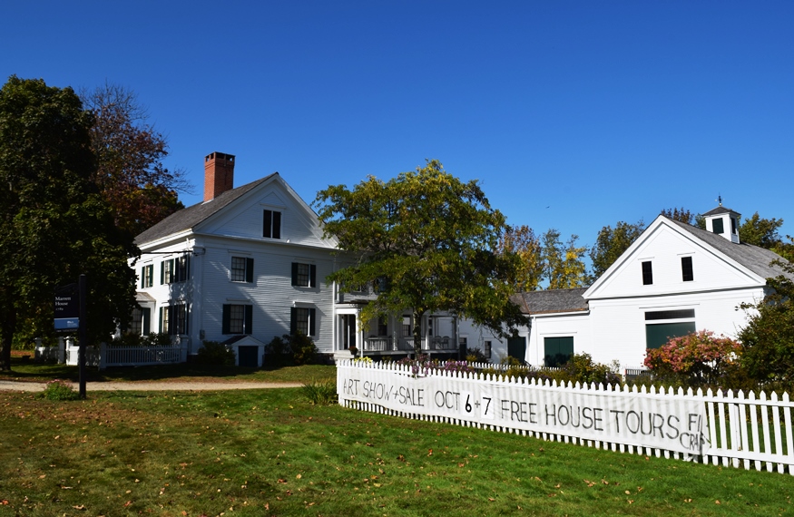 Daniel Marrett House (one of several historic buildings) in Standish, on East Ossippee Trail (2018)