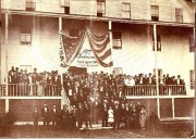 Frederick Douglass at the 1877 reunion of the First Maine Cavalry