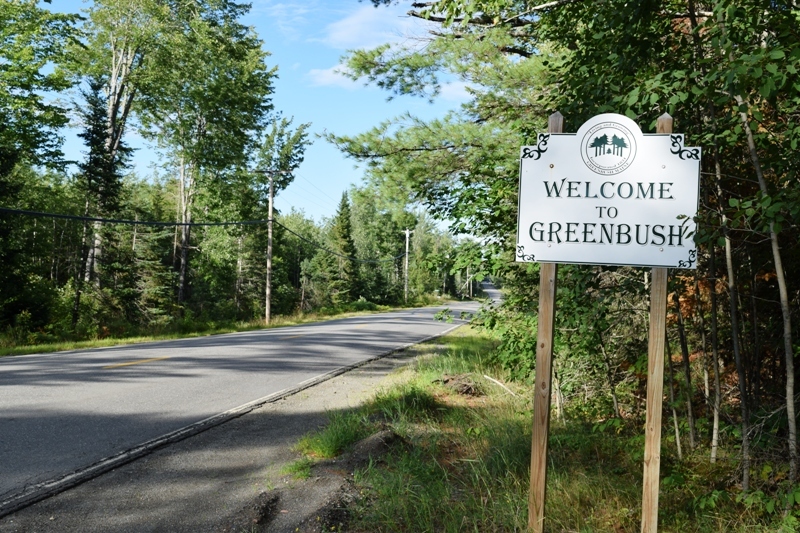 Sign to Greenbush on Greenfield Road Maine An Encyclopedia