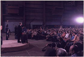 President Jimmy Carter at the Bangor Auditorium on February 18, 1978