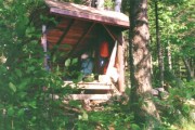 Lean-To on the Russell Pond Trail at Wassataquoik Stream (1996)