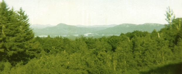 Attean Pond from Scenic Turnout in Jackman July 1970
