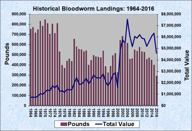 Bloodworm Landings (1964-2016)