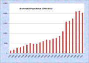 Brunswick Population Chart 1790-2010