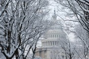 U.S. Capitol with Snow