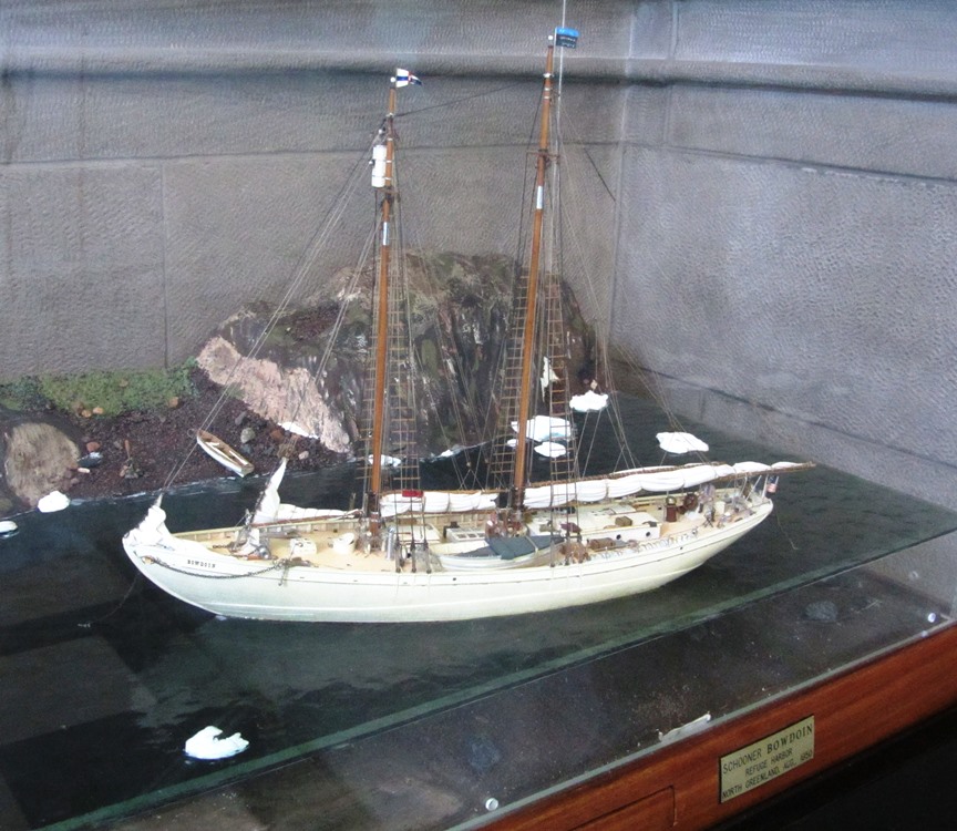 Model of the Schooner Bowdoin at Bowdoin College (2013)