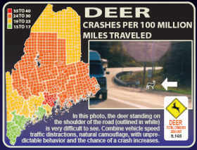 Deer Crash Map MDOT (2008)