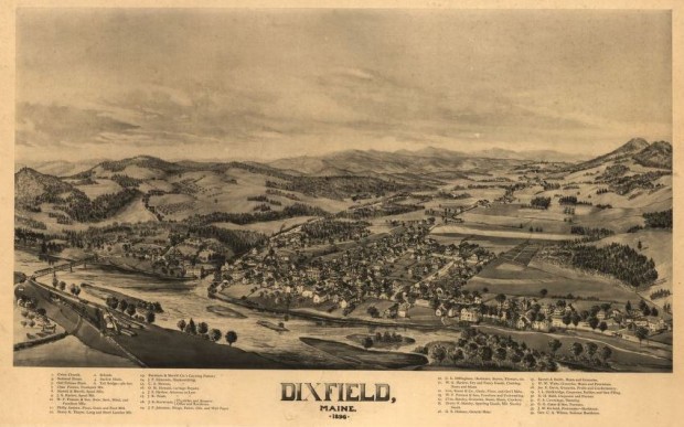 Dixfield Birdseye View 1896