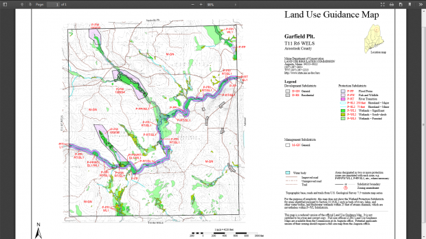 Garfield Plantation Land Use Guidance Map (2014)