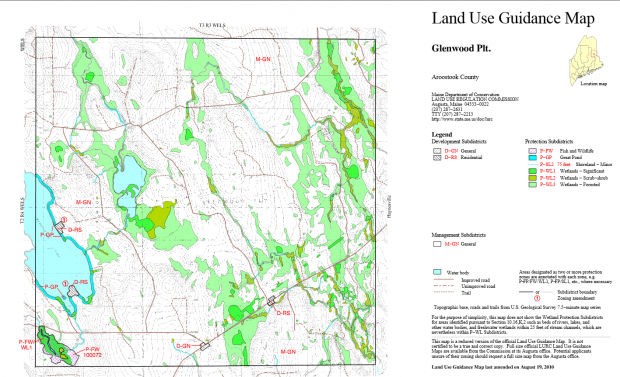 Glenwood Plantation Land Use Guidance Map 2014