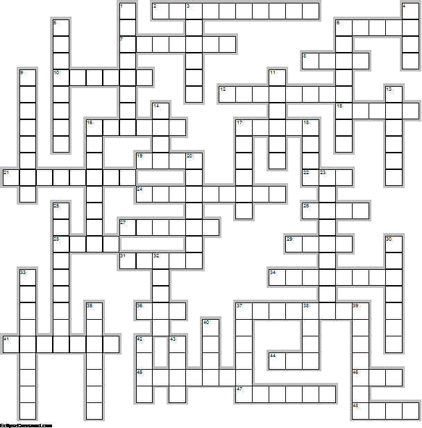 Governors Crossword