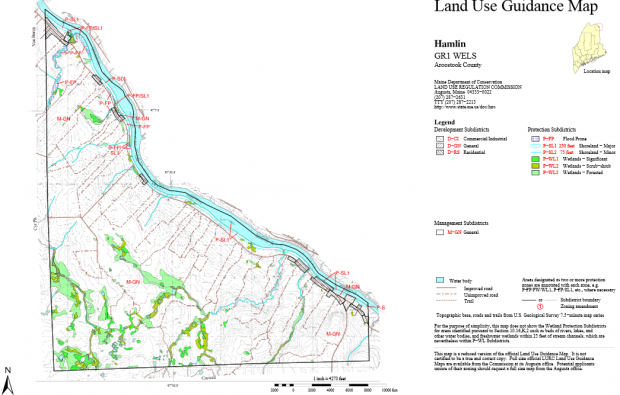 Hamlin Plantation Land Use Guidance Map 2014