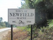 Sign: Town of Newfield Maine, Inc. 1794 (2011)