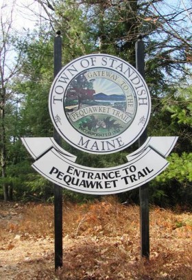 Sign for Pequawket Trail on Route 113 (2012)