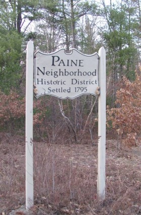 Sign for Historic Paine Neighborhood (2012)