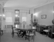 The Blaine House Dining Room interior c. 1955, from the Maine State Archives