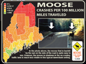 Moose Crash Map MDOT (2008)