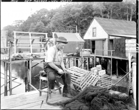Net Mender, New Harbor (1938)