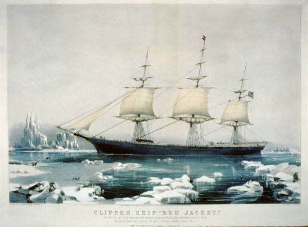 "Red Jacket": In the ice off Cape Horn, on Passage from Australia, to Liverpool, August 1854