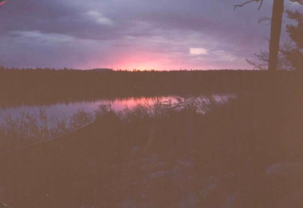 Sunset in Spectacle Pond 1990