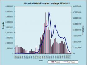 Witch Flounder Landings 1950-2011