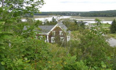 A house overlooking the West Branch of the Pleasant River in Addison (2004)