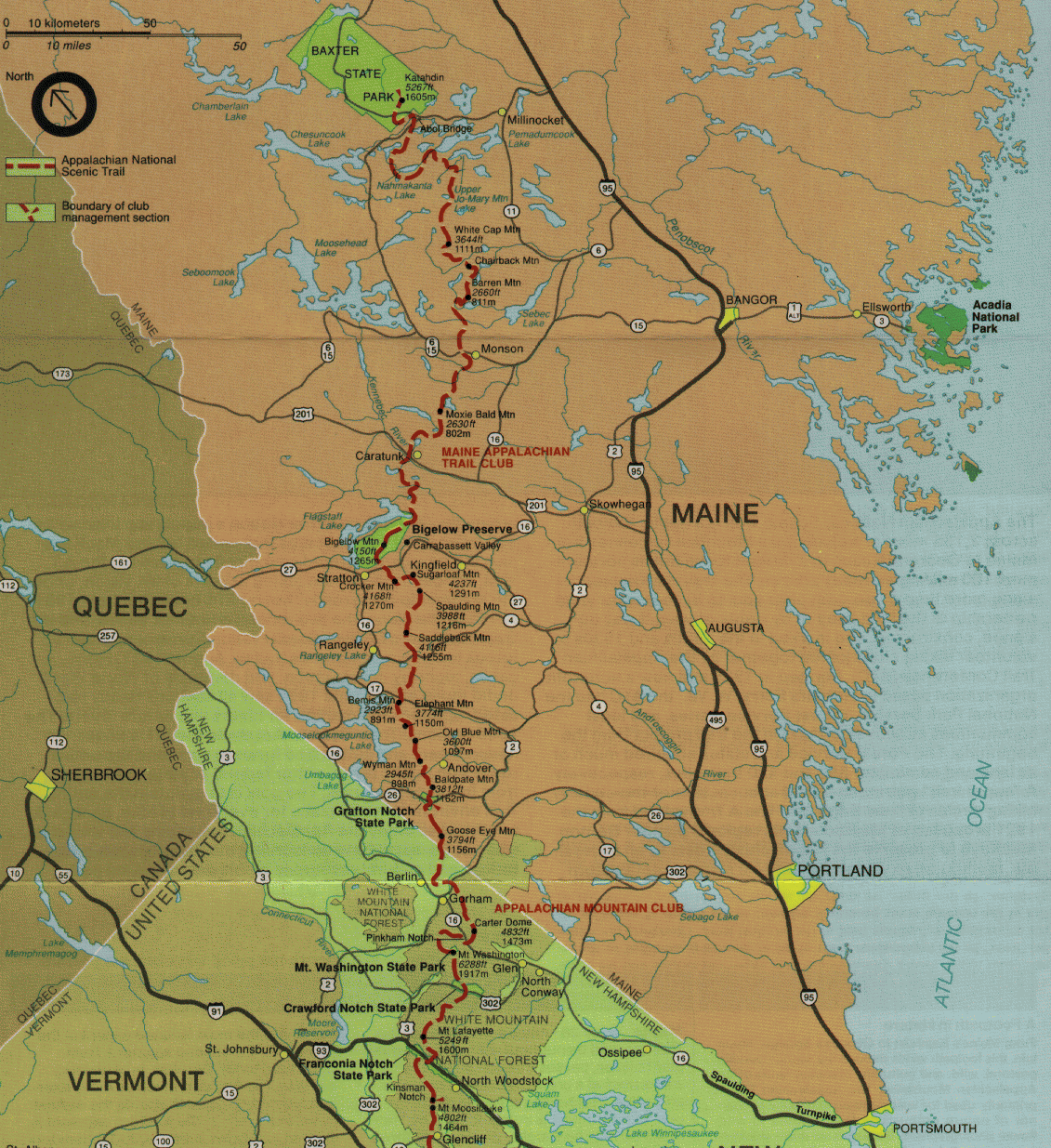 Appalachian Trail State Maps