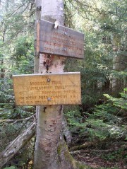 Mahoosuc Trail Appalacian Trail Club Sign (2003)