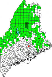 Location map for Bangor