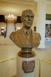 Bust of Governor Baxter in the State House