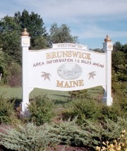 Sign: Welcome to Brunswick Maine (2002)