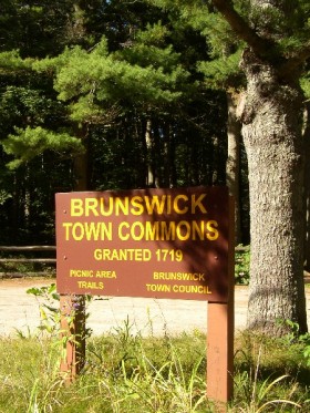 Sign: Brunswick Town Commons (2003)