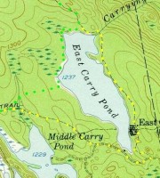 map: East Carry Pond Area