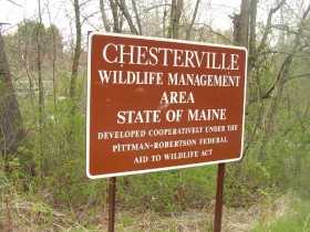 Sign: Chesterville Wildlife Management Area (2005)