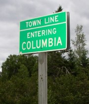 Sign: Entering Columbia