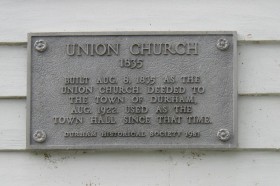 Union Church Plaque (2009)
