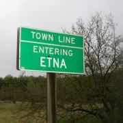 Sign: Town Line, Entering Etna (2005)