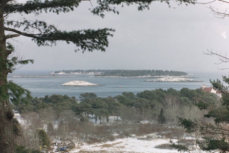 Islands in the Kennebec River from Fort Baldwin (2001)
