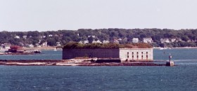 Fort Gorges with Peaks Island in Background (2001)
