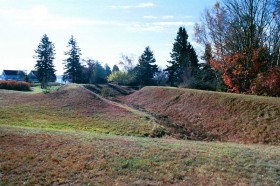 Remains of Earthworks at Fort Pownall (2001)