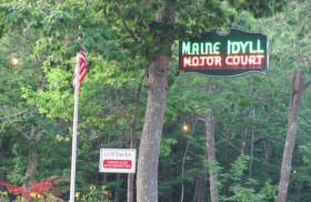 Sign for Maine Idyll Motor Court