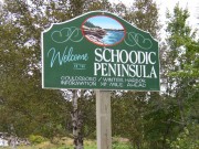 Sign: Welcome to Schoodic Peninsular (2004)
