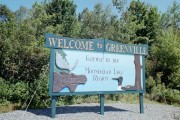 Sign: Welcome to Greenville