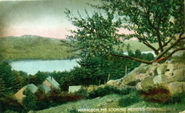 Harrison and Crystal Lake, postcard c. 1908