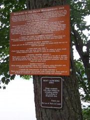 Area Use Rules Posted at Holeb Pond (2006)