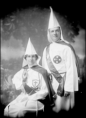 Klan Members Pose in their Robes (courtesy Dennis McLaughlin)