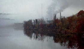 Smoke and Fog at the Otis Mill on Androscoggin River (2001)