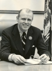 James B. Longley, Sr. in the governor's office