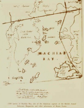 Map: 1785 Survey of Machias Bay