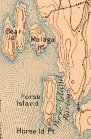 Malaga and Horse Islands (USGA map 1894)